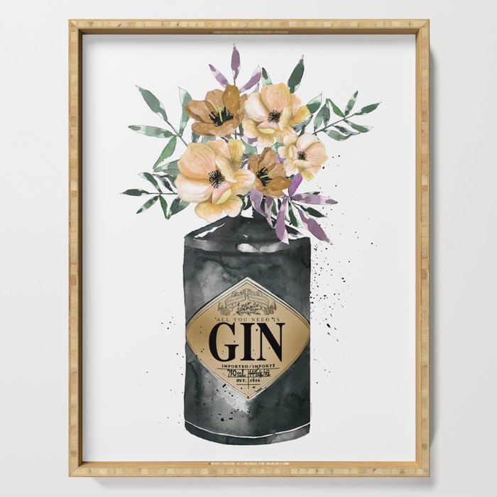 All You Need is Gin Serving Tray