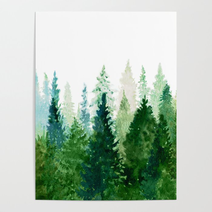 Pine Trees 2 Poster