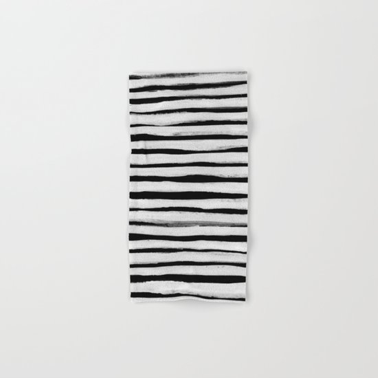 Black and White Stripes II Hand & Bath Towel