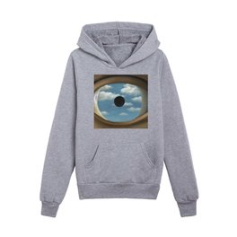 The False Mirror by René Magritte Kids Pullover Hoodies