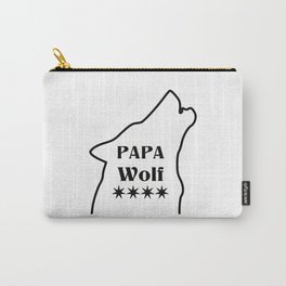 Papa Wolf Proud Father Family Wolf Pack Carry-All Pouch