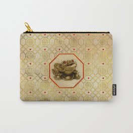 Three Legged Lucky Money Frog /Toad Feng-shui Carry-All Pouch