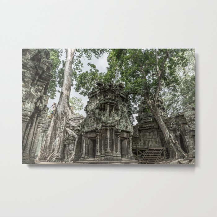 Ta Phrom, Angkor Archaeological Park, Siem Reap, Cambodia Metal Print