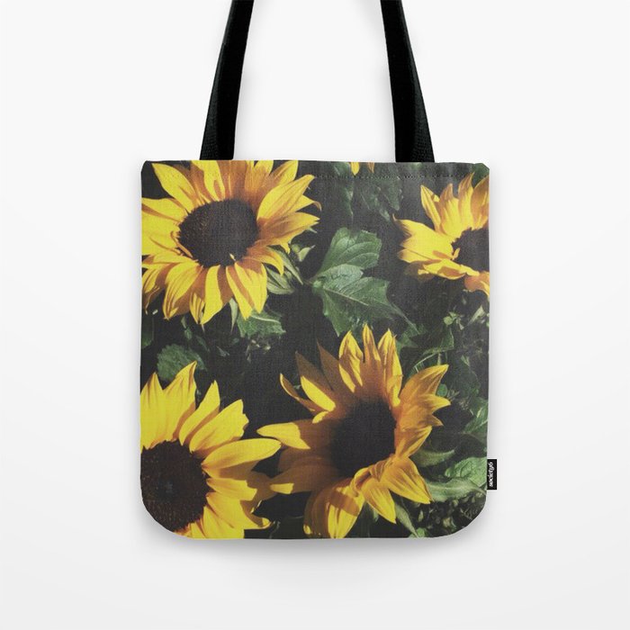 Vintage Sunflowers Tote Bag