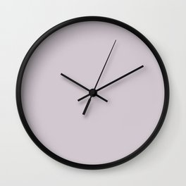 Periwinkle Pastel Purple Solid Color Pairs W/ Behr Paint's 2020 Trending Color Dusty Lilac N110-1 Wall Clock
