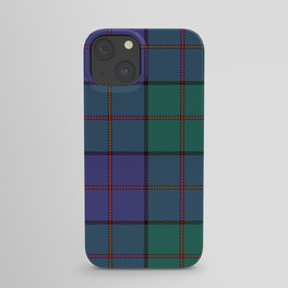Blue and Green Square Pattern iPhone Case