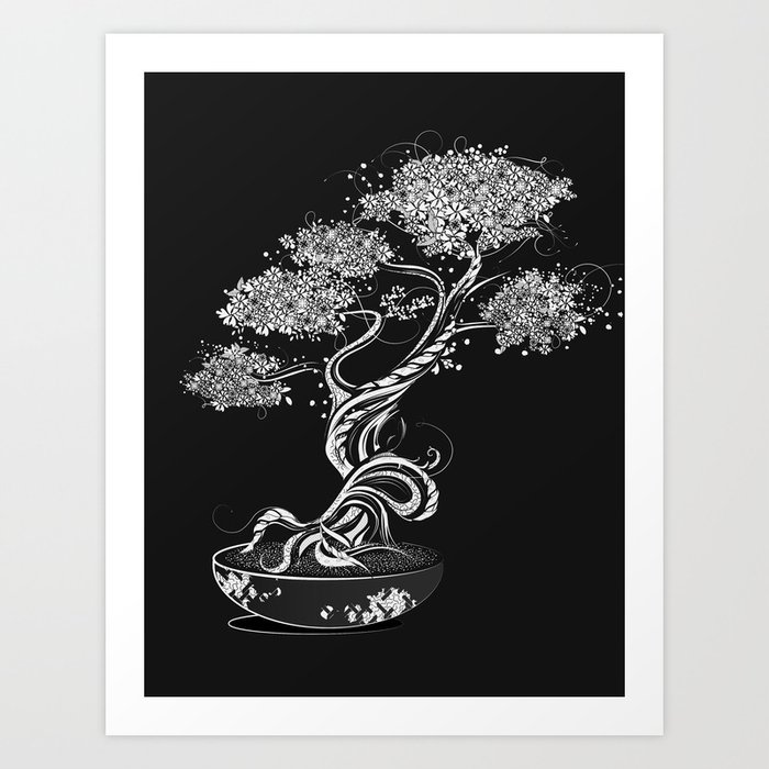 Bonsai Tree Art Print By Namosh Society6