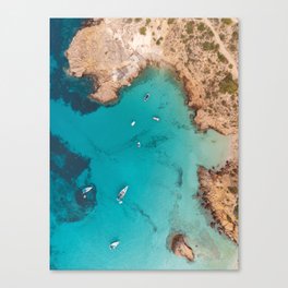 Aerial Ibiza Coast Canvas Print