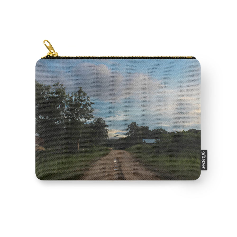 Beauty of a Mud Road Carry-All Pouch by kelseybumsted