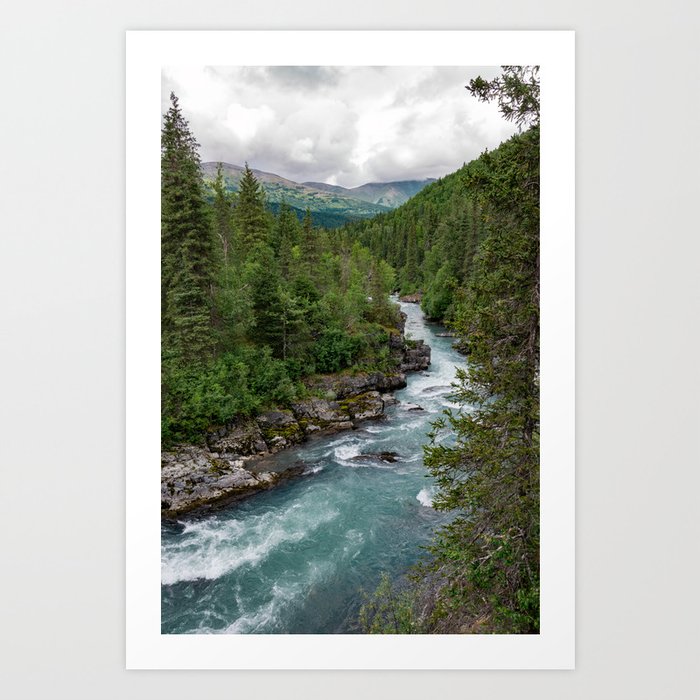 Alaska River Canyon - II Art Print