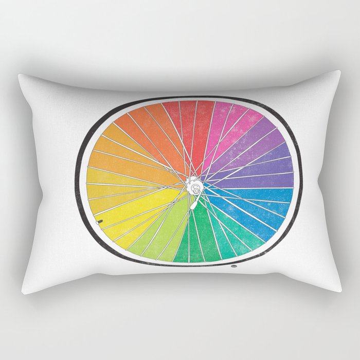 Color Wheel (Society6 Edition) Rectangular Pillow