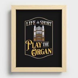 Pipe Organ Piano Organist Instrument Music Recessed Framed Print