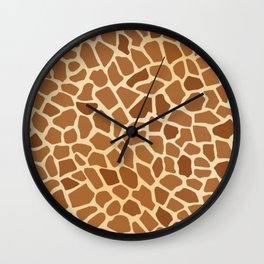 Giraffe Animal Print Wall Clock | Safari, Jirafa, Graphicdesign, Spots, World, Style, Selva, Animal, Fancy, Classic 
