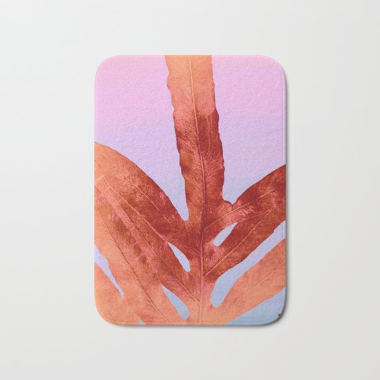 Green Fern Pantone 2016 Color of The Year Bath Mat