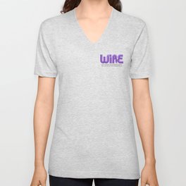 WIRE logo - badge layout V Neck T Shirt