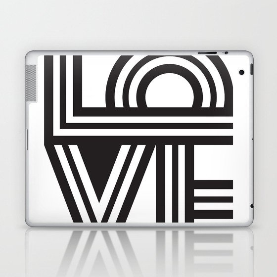 Love - Black & White Laptop & iPad Skin