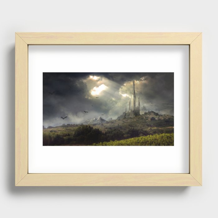 Sunset Castle Recessed Framed Print