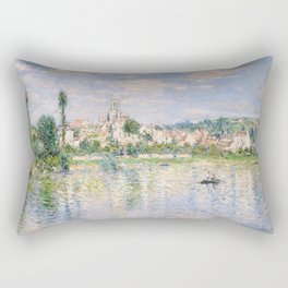 Vetheuil in Summer 1880 by Claude Monet Rectangular Pillow