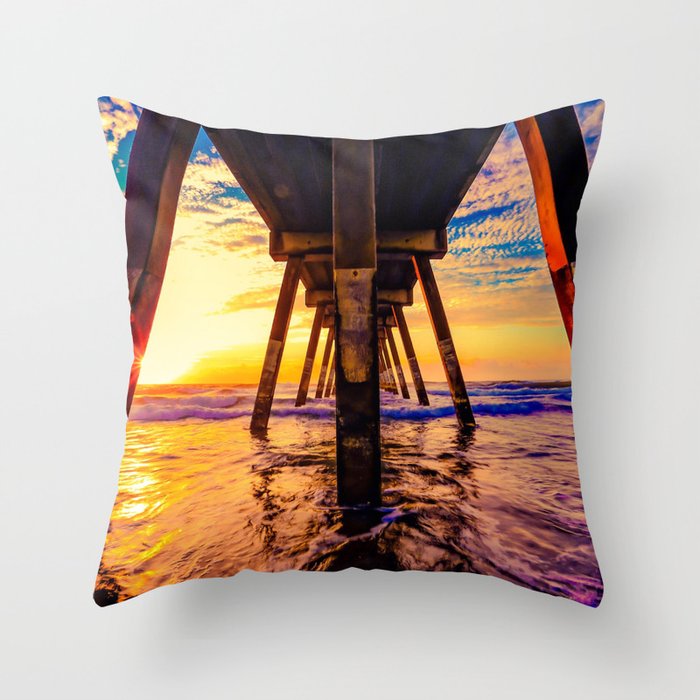 California Sunset Throw Pillow