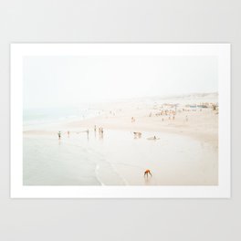 At The Beach (twelve) - minimal beach series by Ingrid Beddoes Art Print