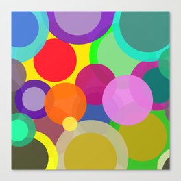 Colorful Circles Canvas Print