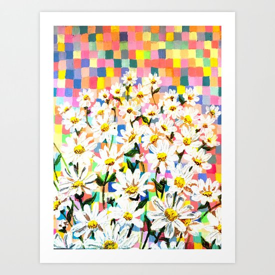 Land of Daisies Art Print
