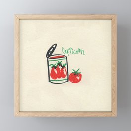 capricorn tomato Framed Mini Art Print