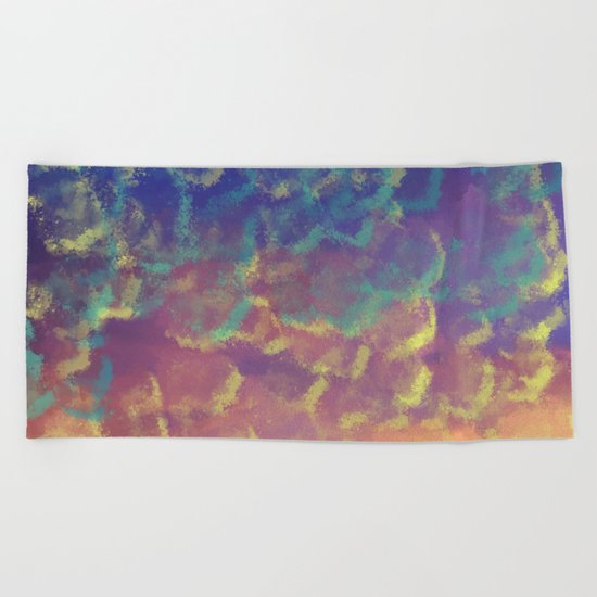 Watercolor Splash #3 #art #society6 Beach Towel