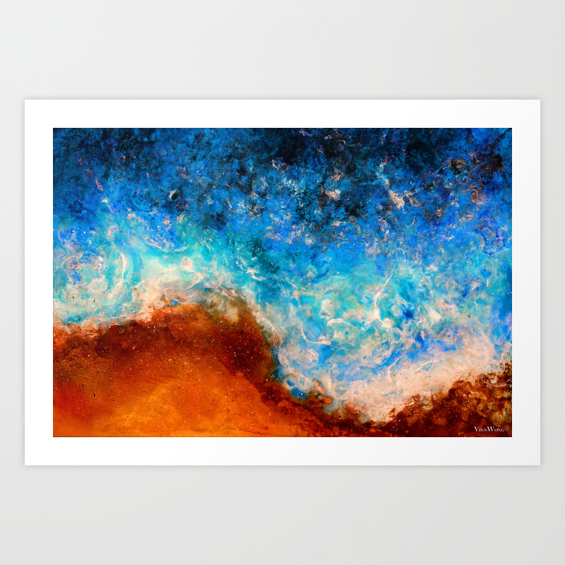 Timelessness Original Abstract Art By Vinn Wong Art Print By