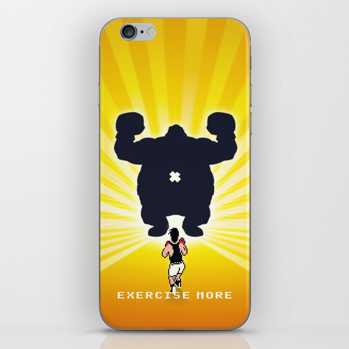 Exercise more. A PSA for stressed creatives. iPhone Skin