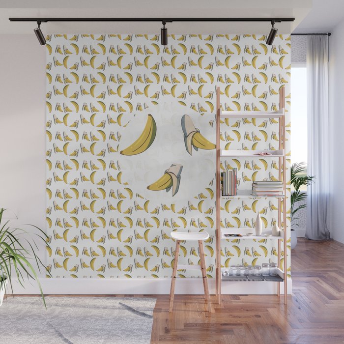 Banana Pattern Wall Mural