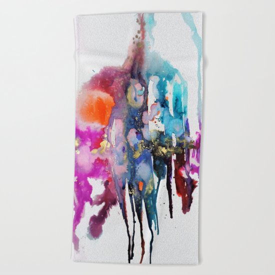 alive and walking (abstract) Beach Towel