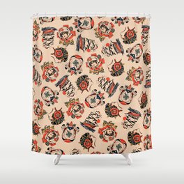 American traditional flash Shower Curtain