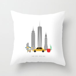 New York City, NYC Skyline Throw Pillow