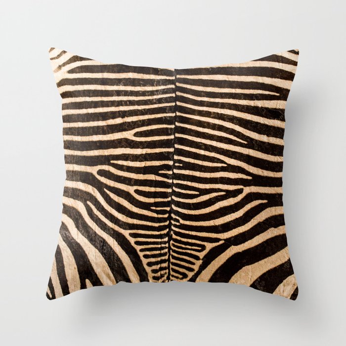 Zebra Zebra Skin Beautiful Genuine Zebra stripes decor society6 buyart Throw Pillow