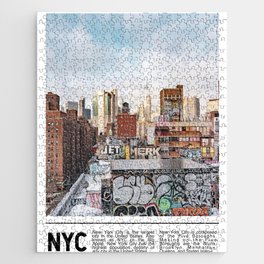 New York City Skyline | Minimalist  Jigsaw Puzzle