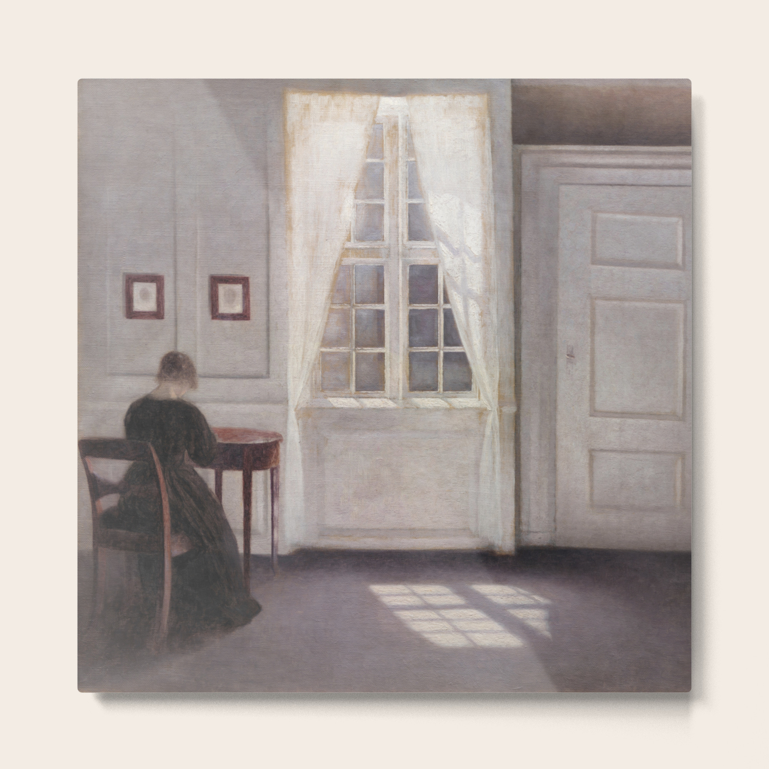 A Room In The Artist S Home By Vilhelm Hammershoi Metal Print By Fineearthprints Society6
