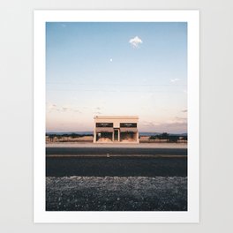 Marfa Kunstdrucke | Photo, Color, Marfa, Digital, Desert, Sunset, Installation, Road, Texas, Highway 