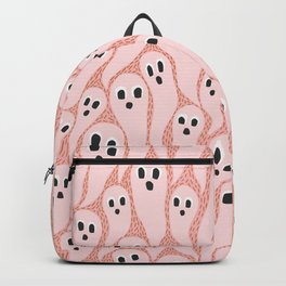 Ghostly Swarm on Pattern | Pink Backpack