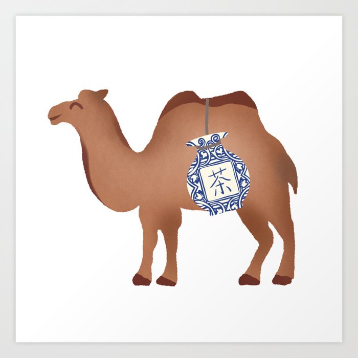 Camel on Silk Road Art Print by Princess de M | Society6