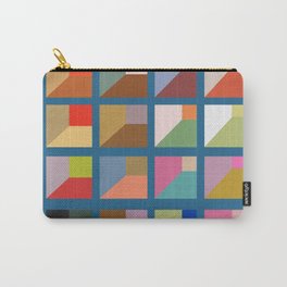 Vanishing B234 Carry-All Pouch | Geometric, Generative, Minimalism, Albers, Painting, Architecture, Curated, Ellsworth, Random, Squares 