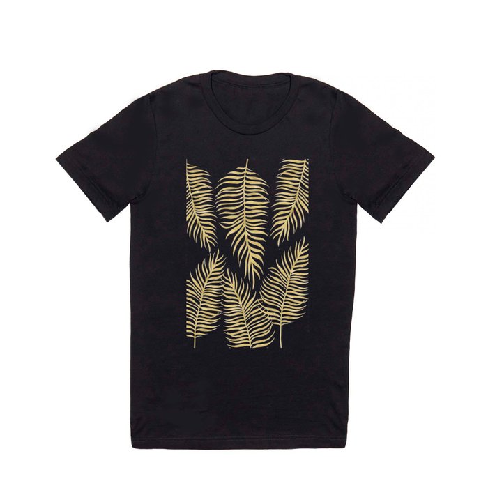 Fern Pattern Gold T Shirt