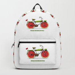 ORGANIC INVENTIONS SERIES: Vintage Watermelon Bicycle Backpack