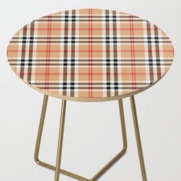 Classic Check Tartan Pattern Side Table