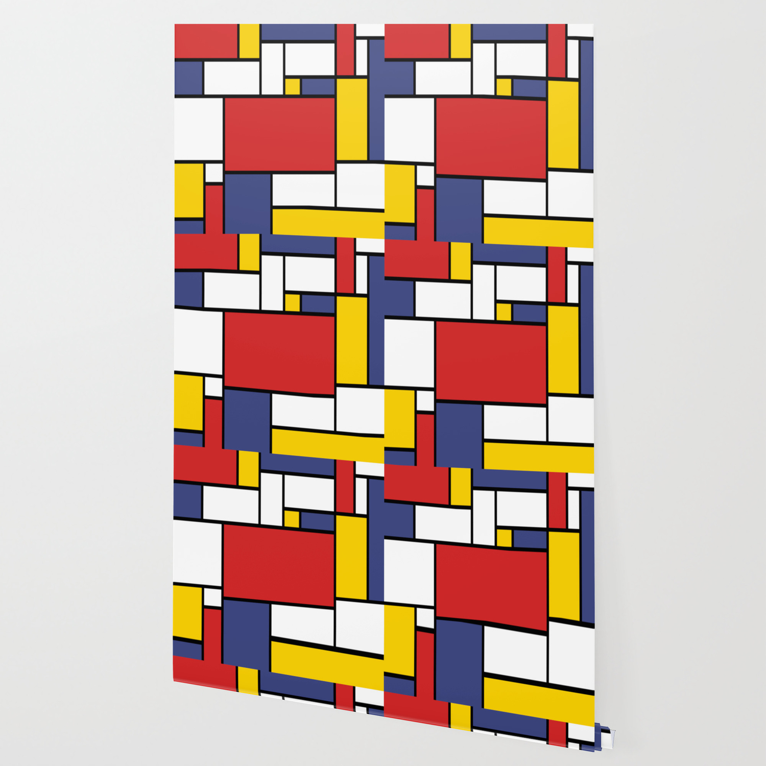 Piet Mondrian Abstract Pop Art 1960s Red Blue Yellow Rectangles Wallpaper By Spaceship Sells Society6