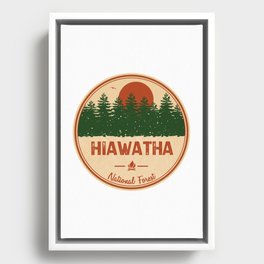 Hiawatha National Forest Framed Canvas