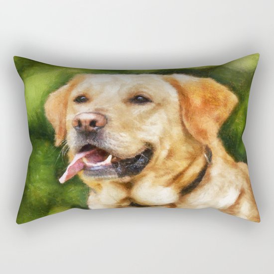 Golden Labrador Rectangular Pillow