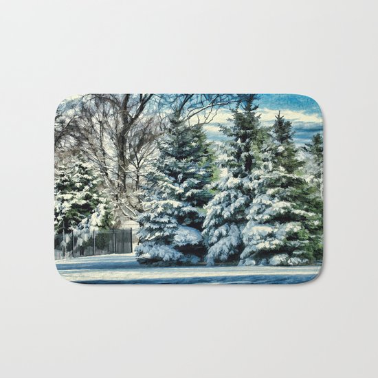 Winter In New England Bath Mat