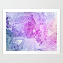 Colorful Crystal Art Print