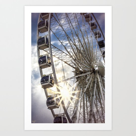 Tea Time Rides Art Print